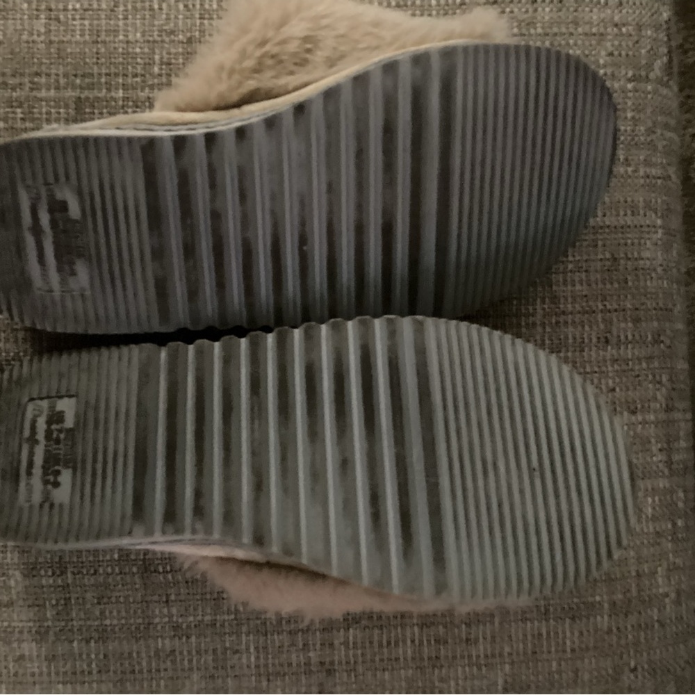 Dream Pairs Cream Cozy Slippers Plush Open-Toe - Picture 4 of 5